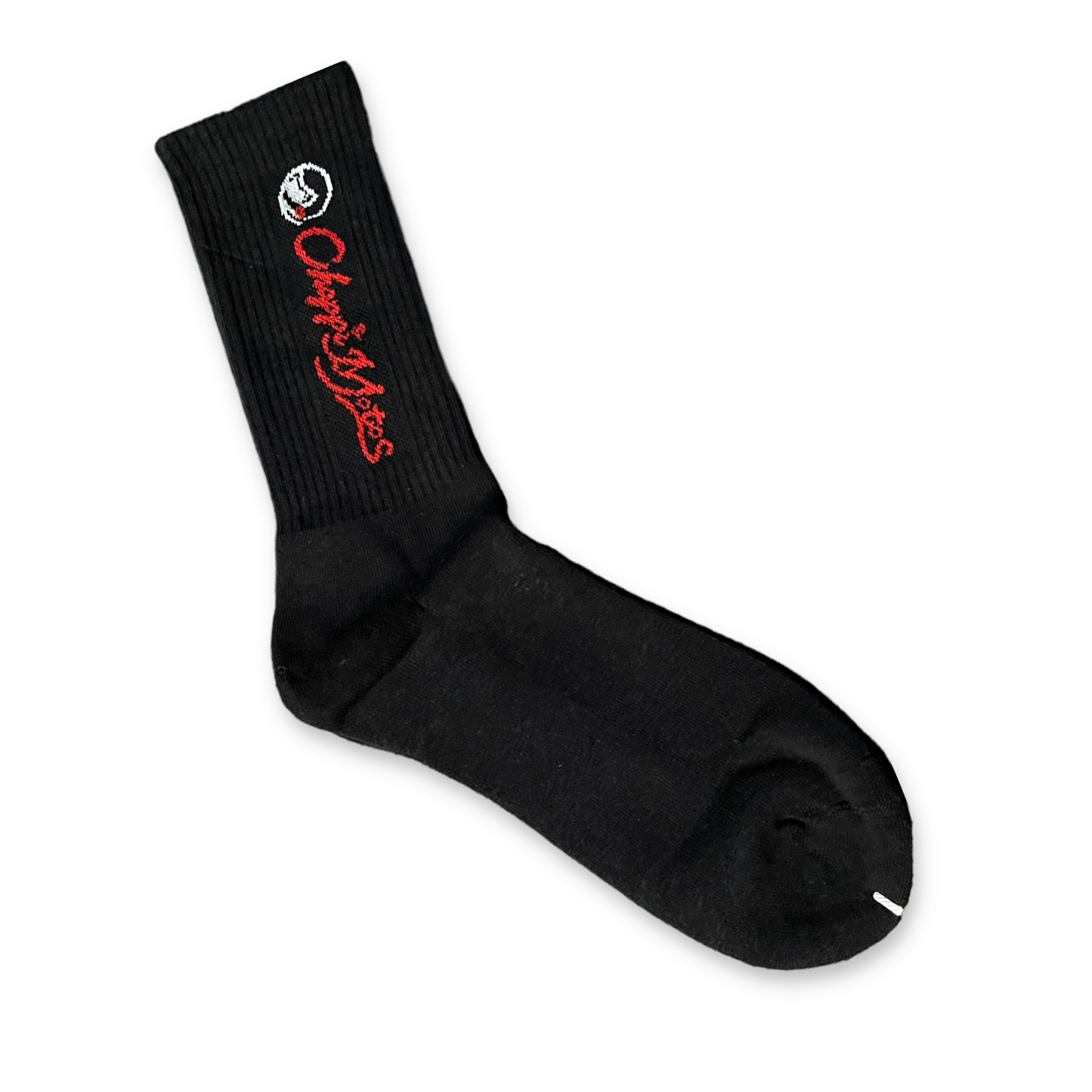 Black Socks, CM Logo, Men's Fashion, Comfortable Fit, Casual Style, Everyday Wear, Cotton Blend, Breathable Material, Classic Design, Versatile, Urban Fashion, Streetwear, Logo Apparel, Dress Socks, Quality Craftsmans