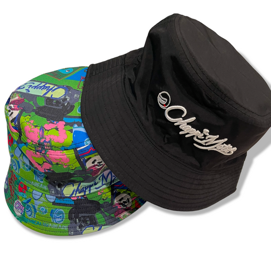 CM, Reversible Bucket Cap, Versatile, Two-in-One, Fashion Accessory, Urban Style, Streetwear, Reversible Design, Dual-sided, Adjustable Drawstring, Sun Protection, Lightweight, Comfortable Fit, Casual Wear, Trendy, Outdoor Fashion, Breathable Material